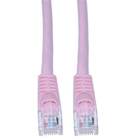 Cable Wholesale Cat6 Pink Ethernet Patch Cable- Snagless Molded Boot- 3 foot 10X8-07203